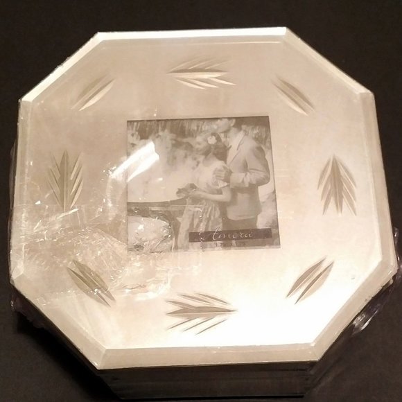 NEW Mirrored Coasters with Photo Insert, 6 pieces - Picture 1 of 11